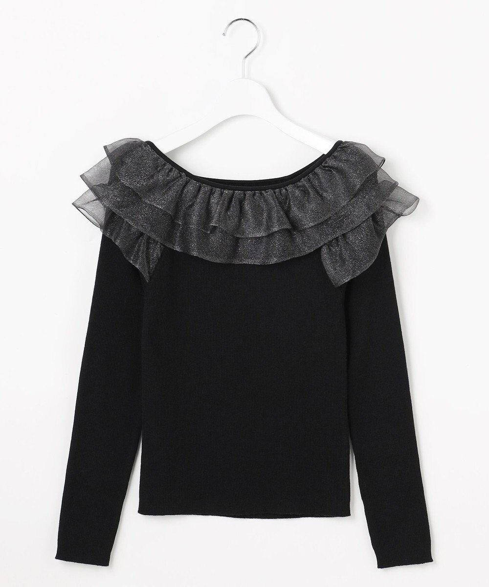 Feroux 襟フリル ニット 