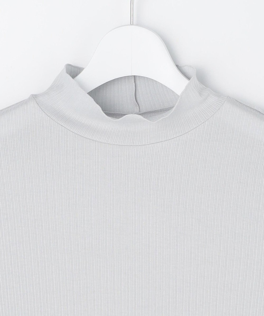 J.PRESS LADIES シルク混ベアテレコ ハイネック シアー カットソー 