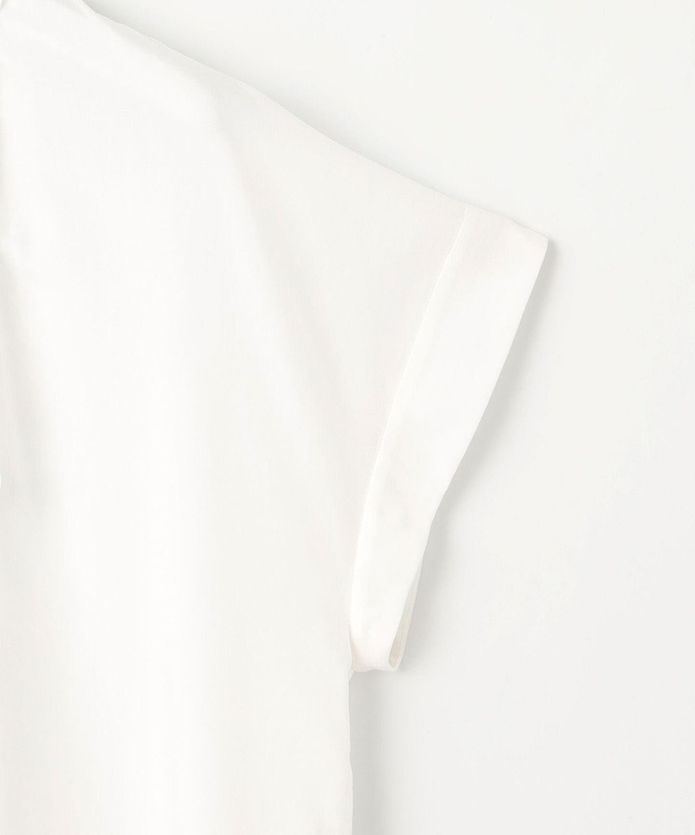 自由区 【洗える】ソフトリネンフリルディティール ブラウス 