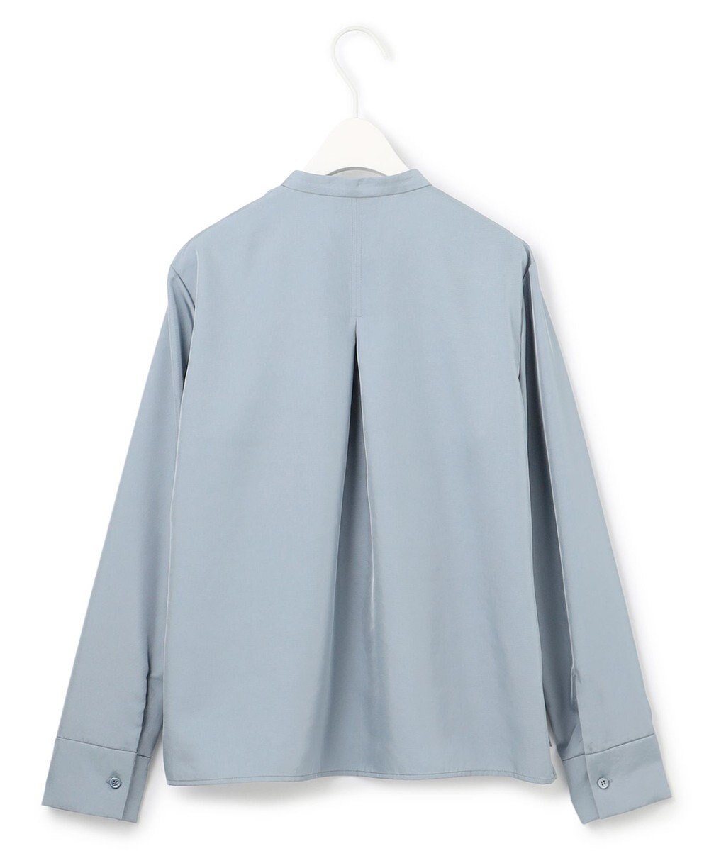 ICB L 【WEB限定・洗える】シルキーツイル  クロップドシャツ 