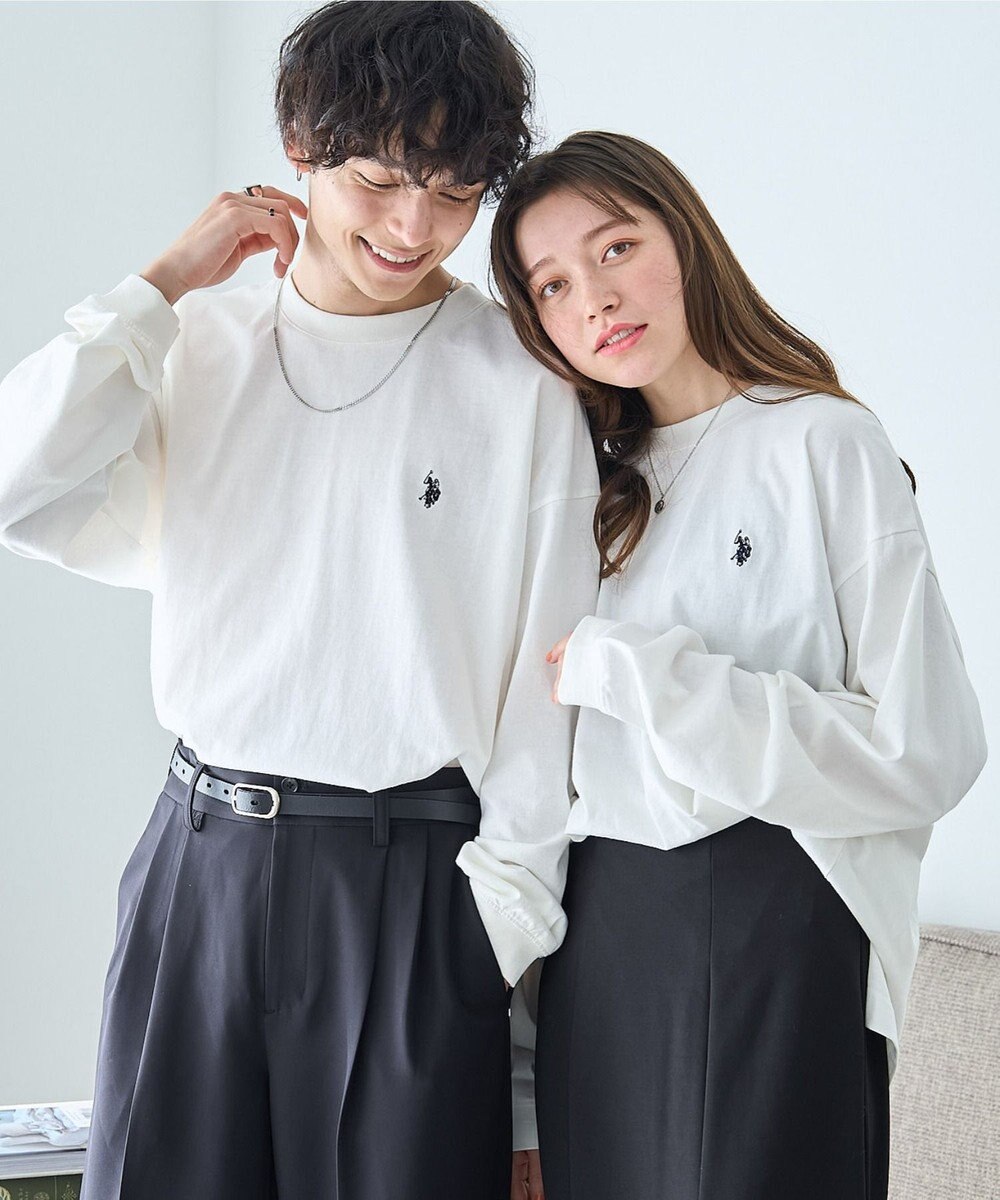 WEGO 【ユニセックス着用ITEM/MLサイズ展開】U.S. POLO ASSN.ワンポイント刺繍LST 