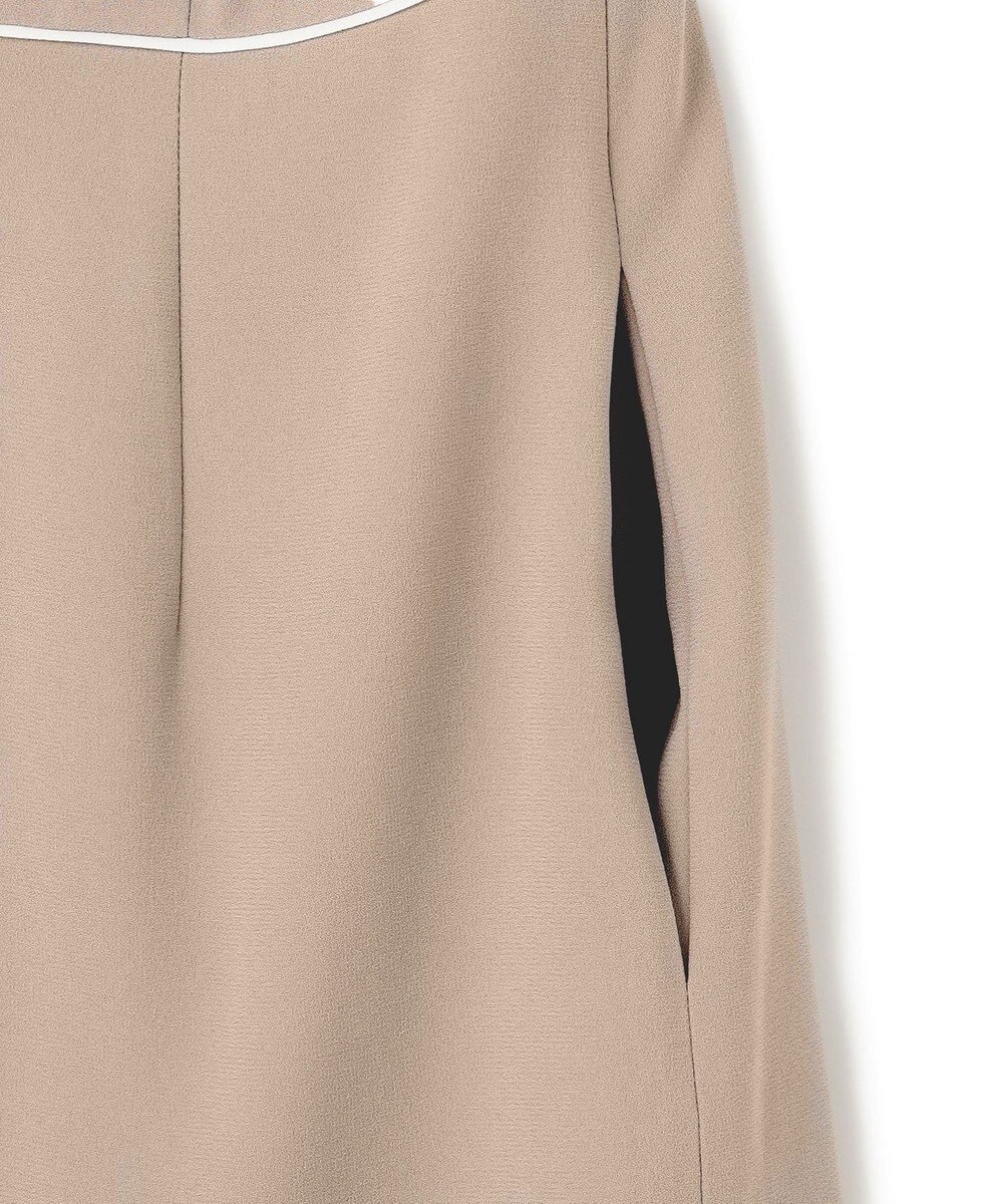 BEIGE， 【セットアップ対応】CINDY / 配色ライン クルーネックドレス 