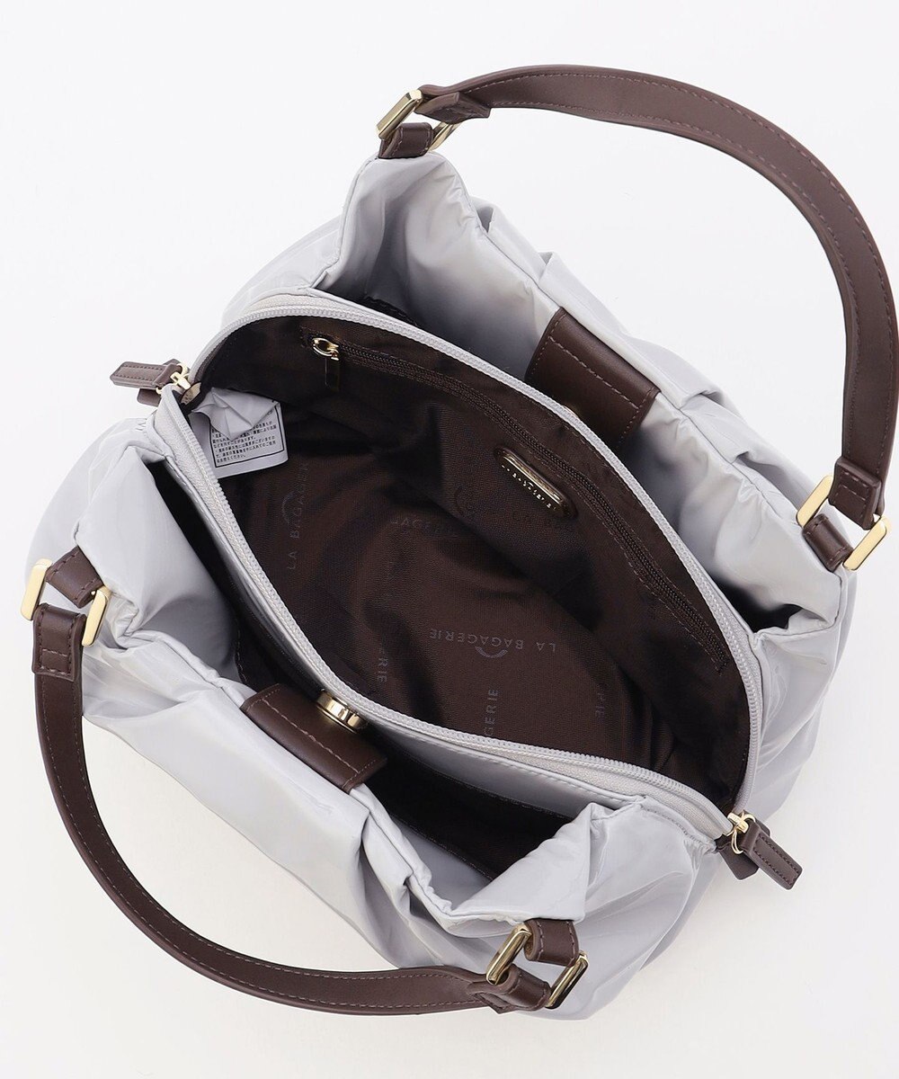 LA BAGAGERIE ソフトエナメル2WAYハンドバッグ Sサイズ 