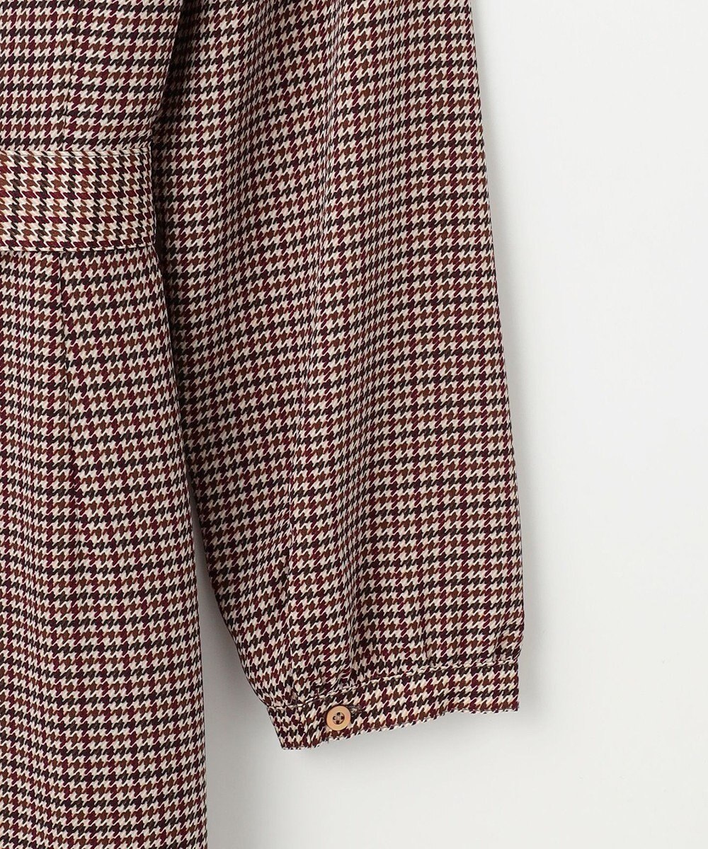 J.PRESS LADIES L デシンハウンドトゥースプリント ワンピース 