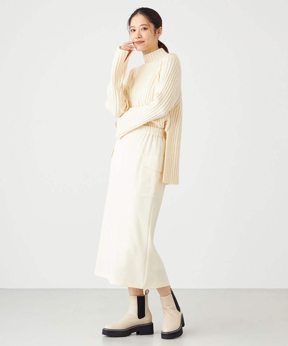 SHARE PARK LADIES フラップポケットタイトスカート 