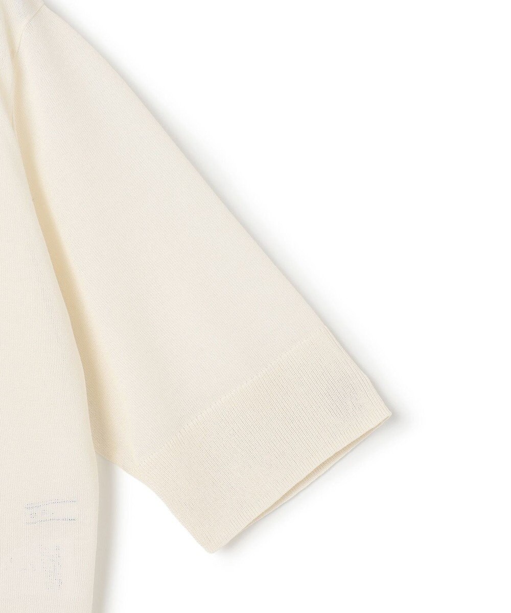 BEIGE， MOISE / シアーニット　5分袖カーディガン 