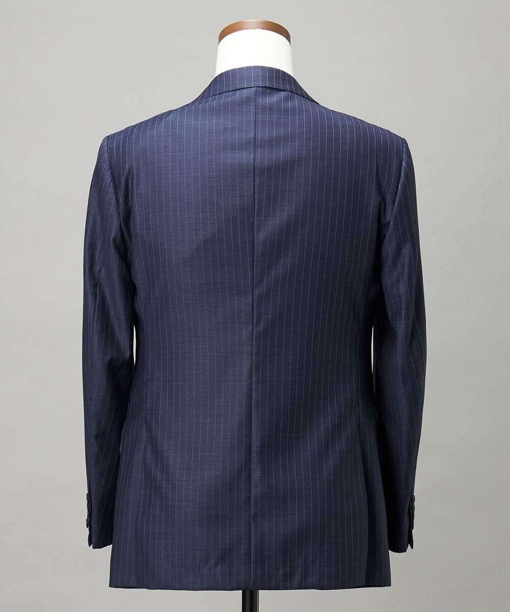 GOTAIRIKU 【Loro Piana Fabric】365 通年 3ピーススーツ(ネイビーストライプ) 