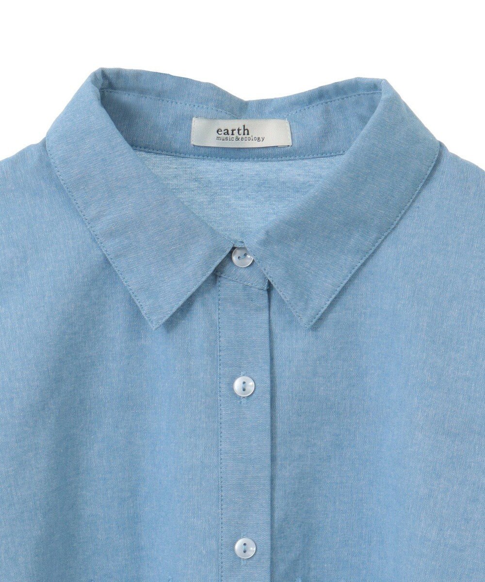 earth music&ecology スカラップトリムシャツ 
