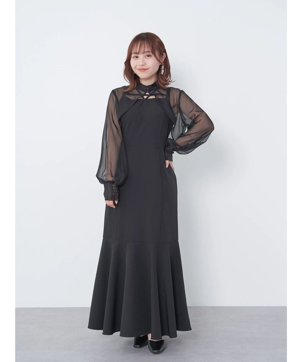 earth music&ecology ＳＥＴ２点シアーボレロ＋キャミワンピース 