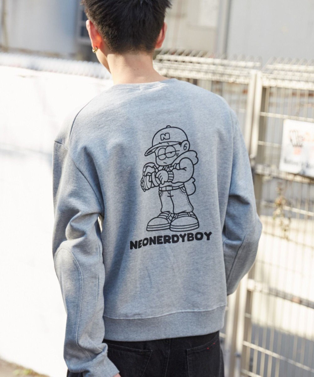 WEGO 【ユニセックス着用ITEM】THEBOYエルボーパッチクルーネックPO 