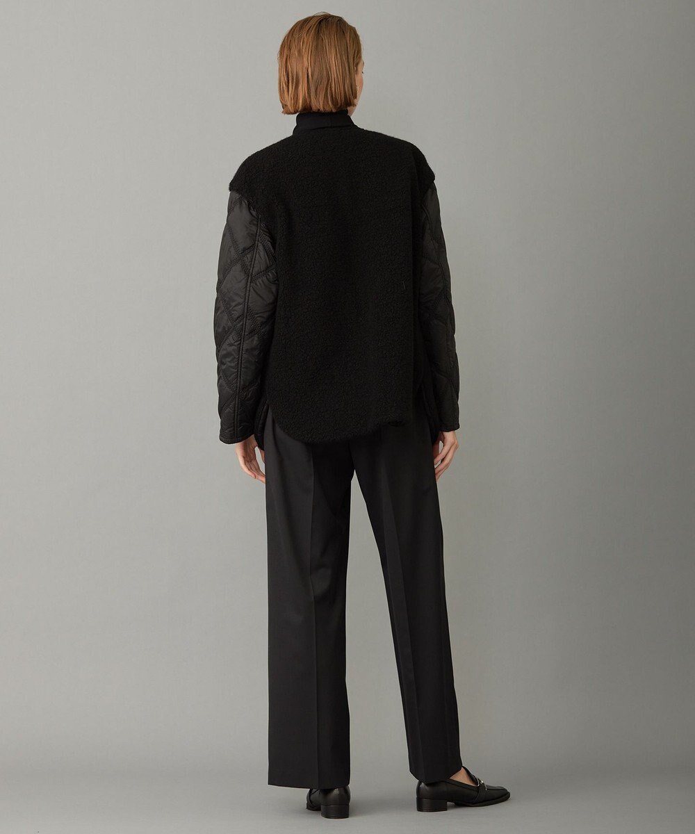 ICB 【リバーシブル着用可能】 ウールパイルキルト ミドル丈コート 