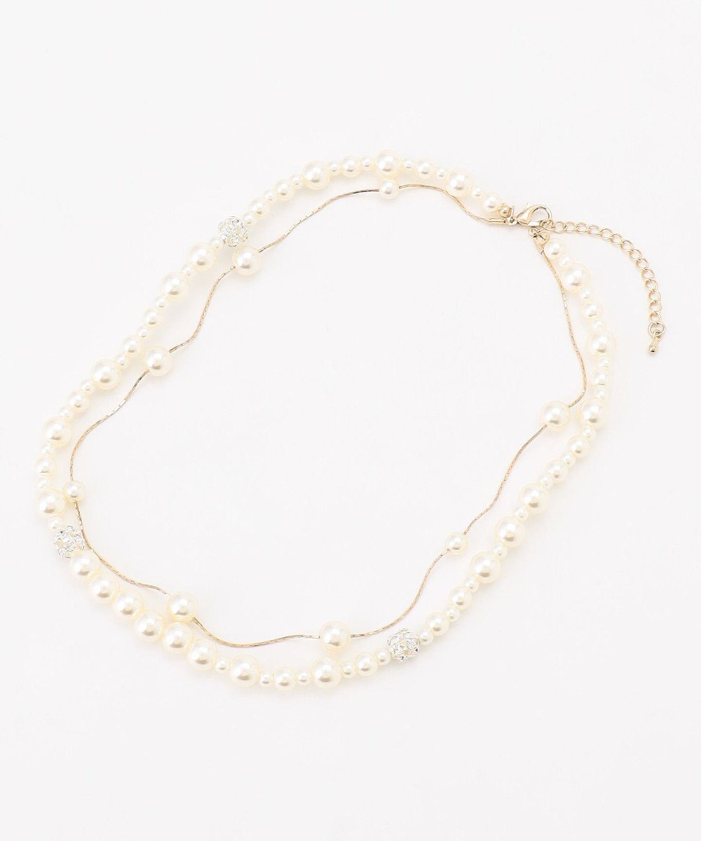 ANY SIS ロンデルパール調ステーション ネックレス 