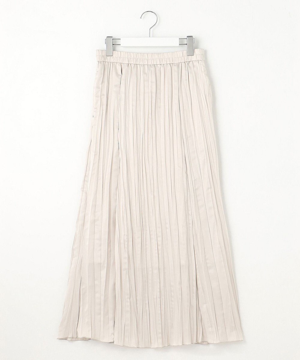 23区 【SLOW/一部店舗限定】リンクルサテン スカート 