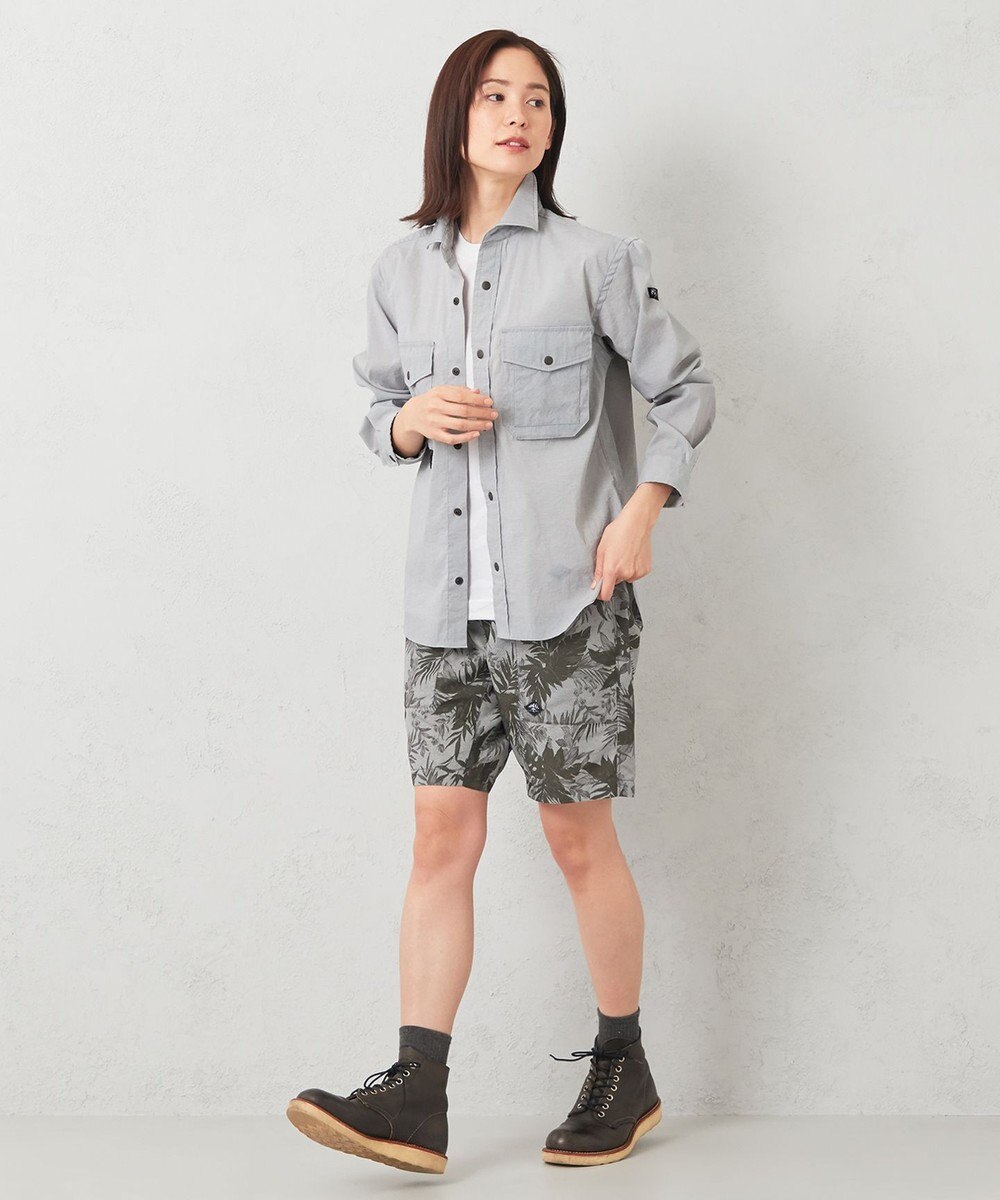 JOSEPH ABBOUD MOUNTAIN 【UNISEX】軽量/ECO撥水 3Dエンボスリーフショーツ 