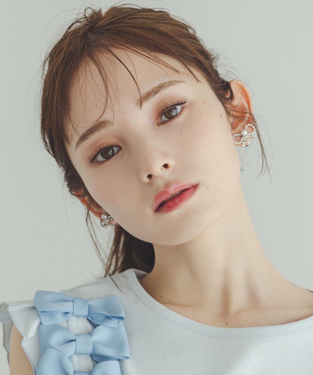 TOCCA GLITTER RIBBON EARRINGS イヤリング 