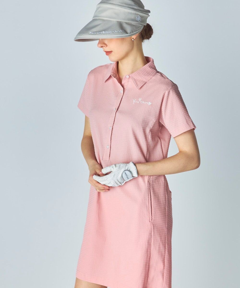 FILA GOLF／marie claire 【marie claire SPORT】 シアサッカーワンピース 