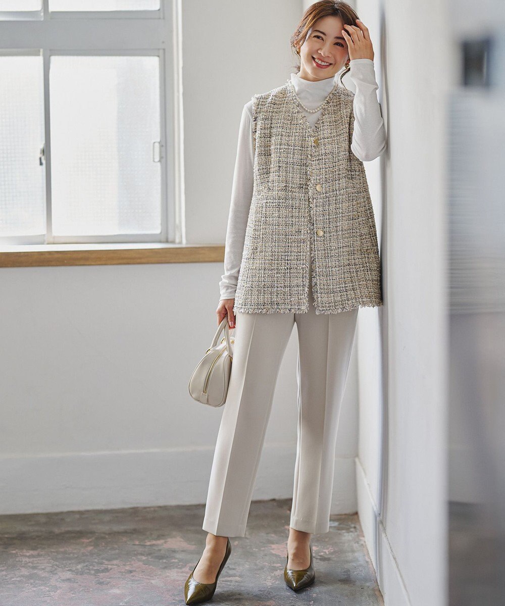 23区 L 【見上愛さん着用/LEE10月号掲載】レイヤードタートル カットソー 