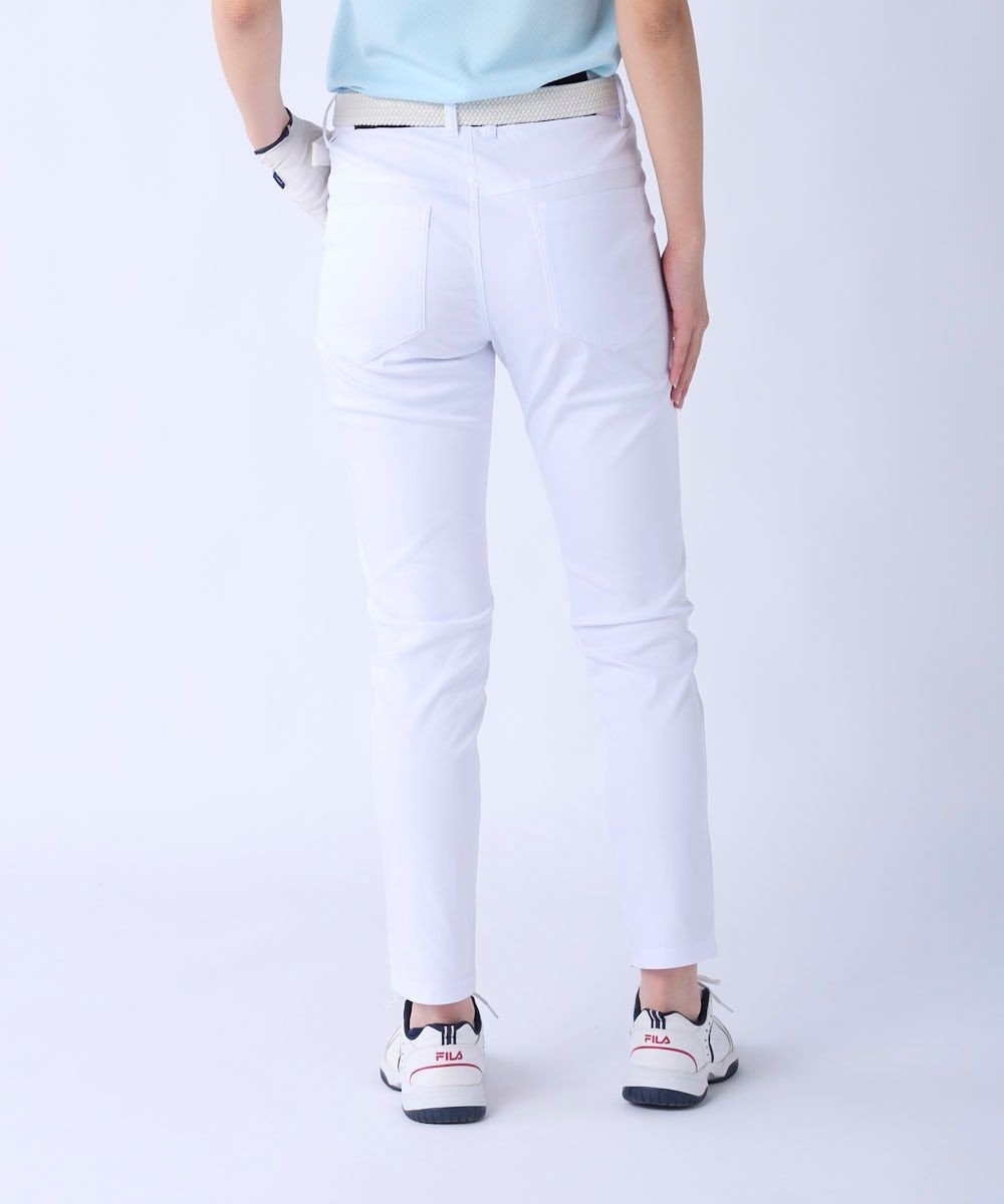 FILA GOLF／marie claire 【FILA GOLF】 ウェストロゴジャガードゴムツイルロングパンツ 