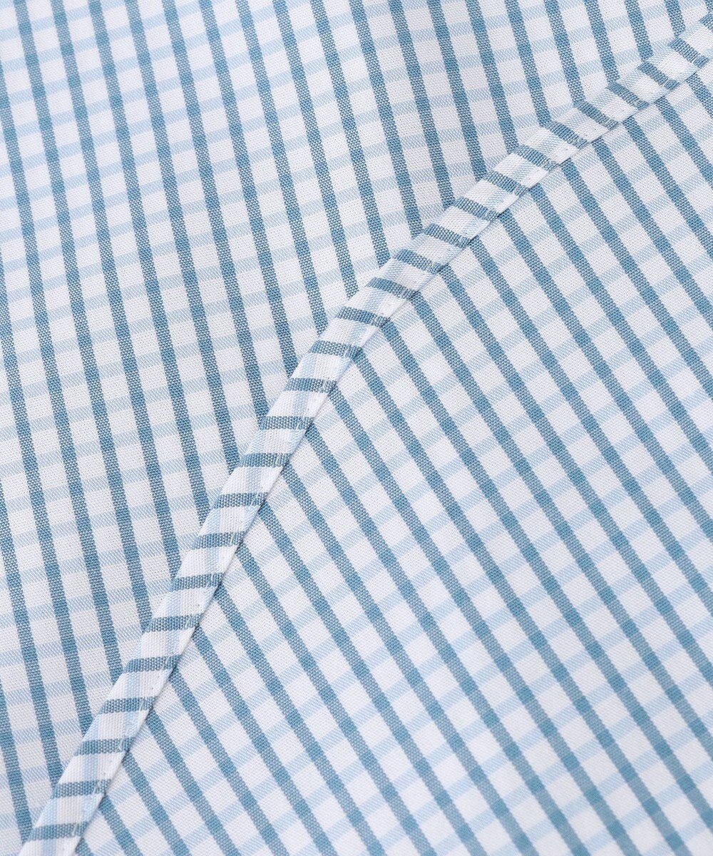 GOTAIRIKU 【形態安定】PREMIUMPLEATS_スモールワイドカラー 通年ドレスシャツ（チェック） 