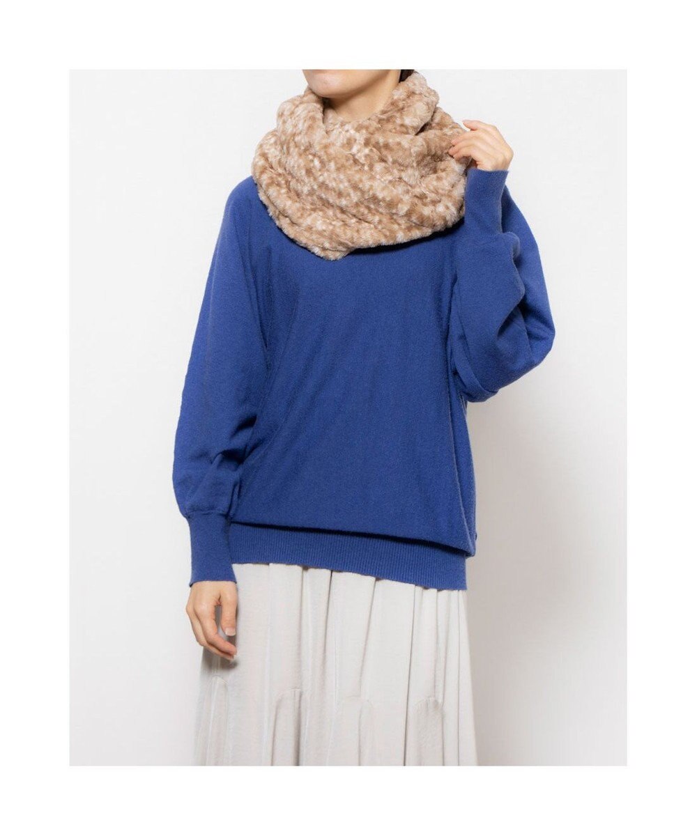 UNBILLION カシュネ cache nez / アニマル柄フェイクファースヌード 