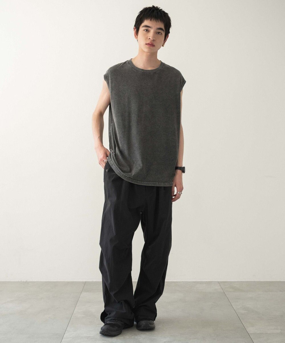 WEGO 【ユニセックス着用ITEM/MLサイズ展開/綿100%】スリーブレスコットンT 