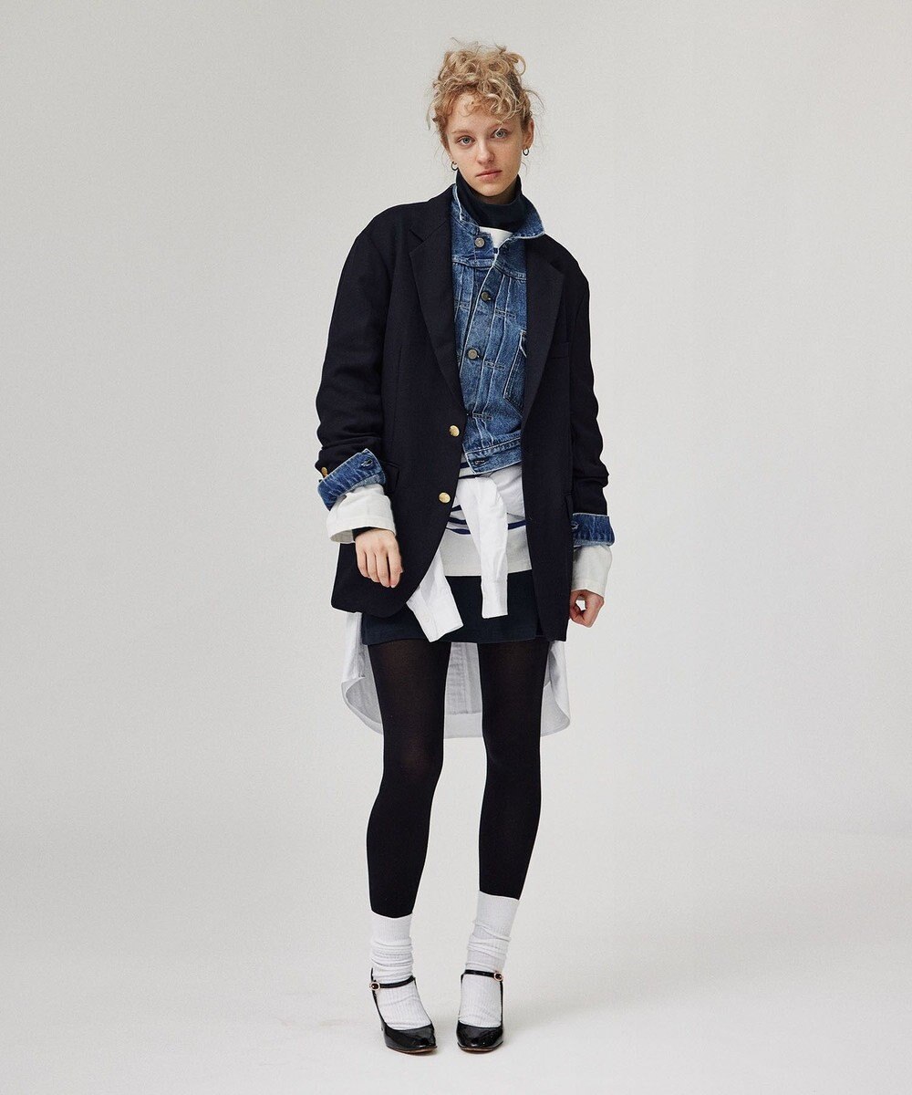 LENO NAVY BLAZER《UNISEX》ネイビーブレザー金ボタンジャケット 