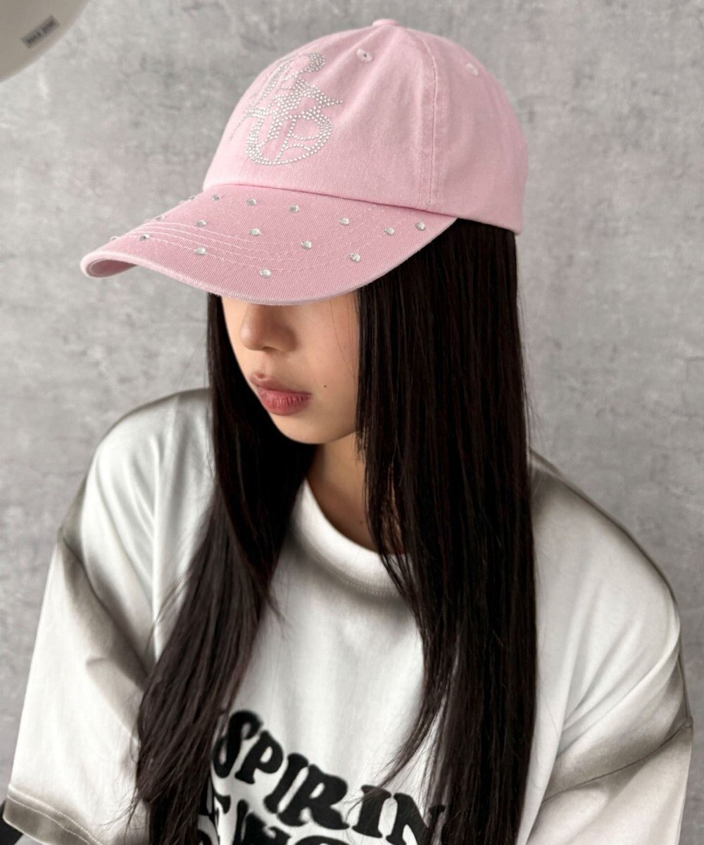 WEGO ロゴラインストーンキャップ 