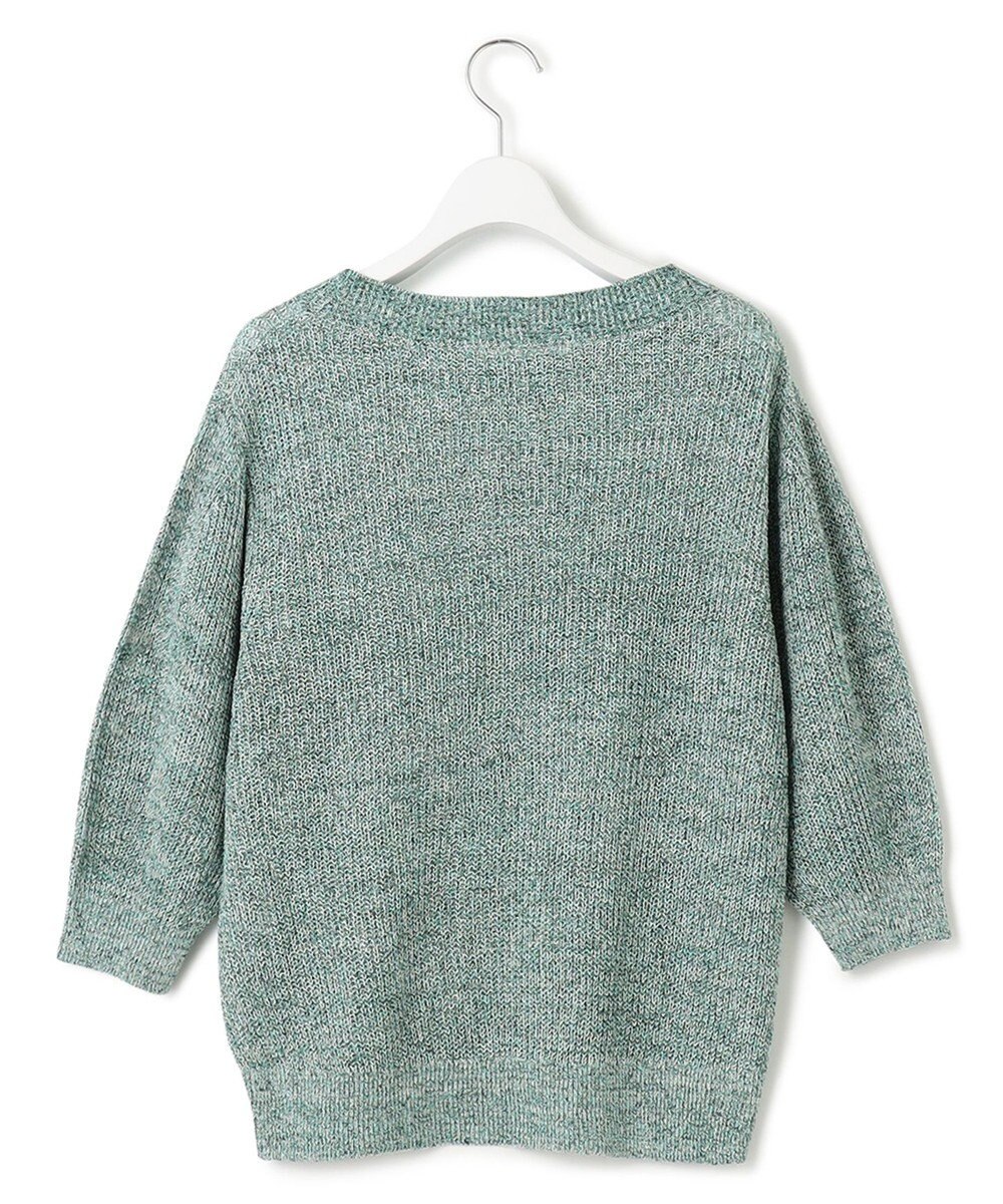 23区 ピュアリネン パフスリーブ ニット 