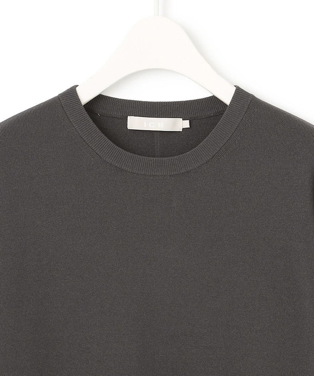 ICB 【洗える】 クロスコンビ ニットプルオーバー 