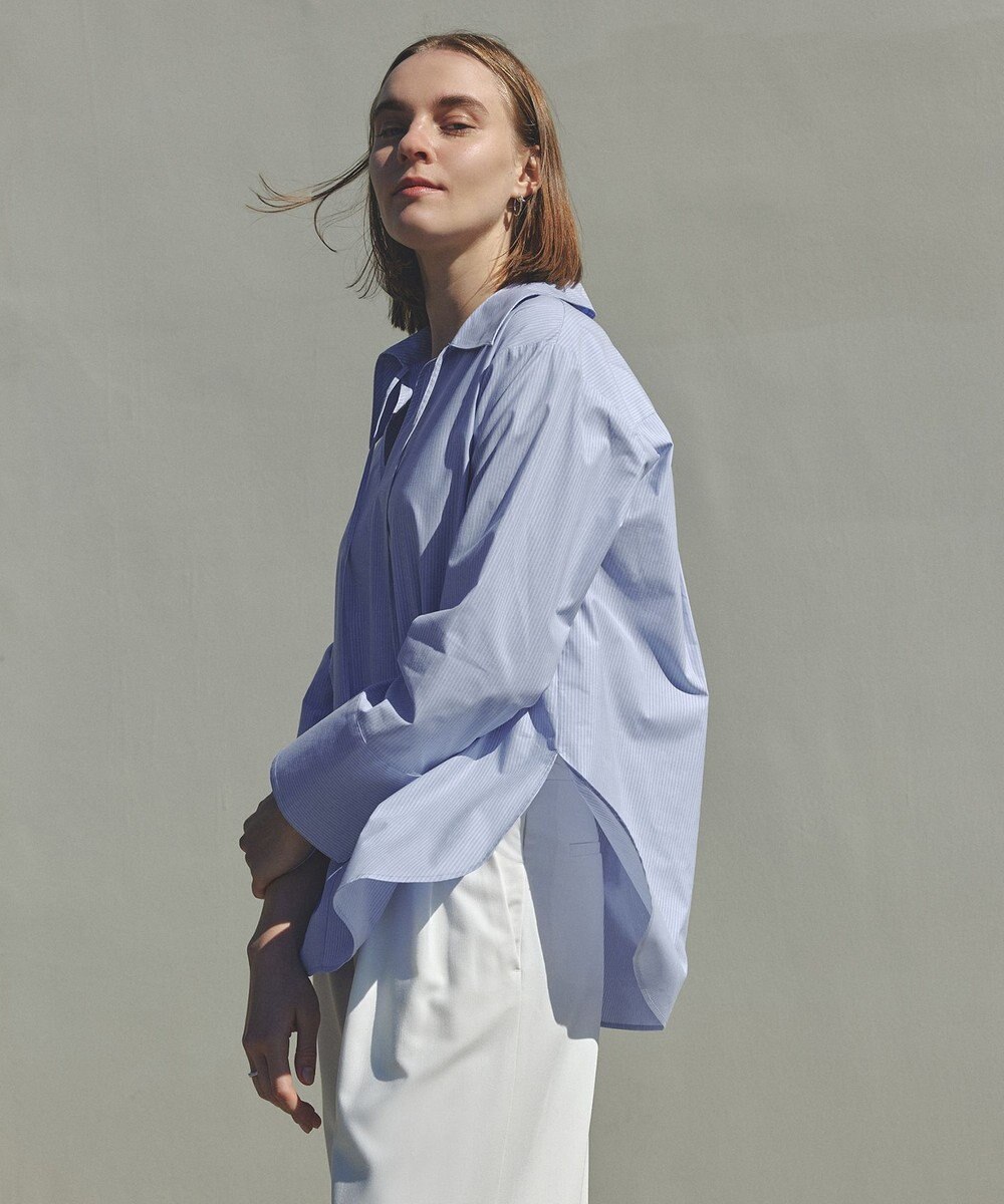 UNFILO スキッパーロングシャツ 