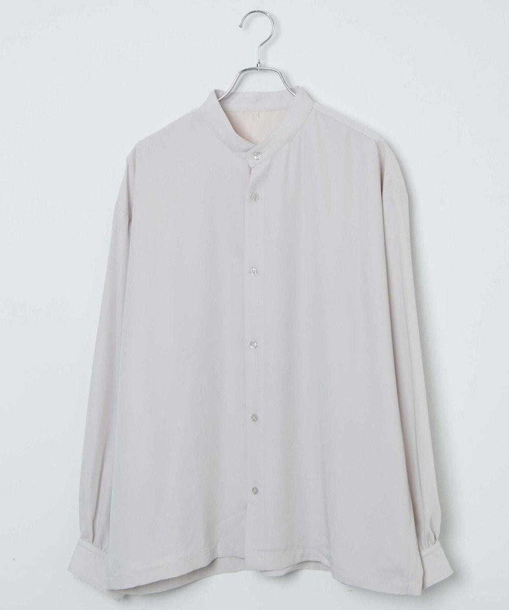 WEGO トロミBIGバンドカラーシャツ 