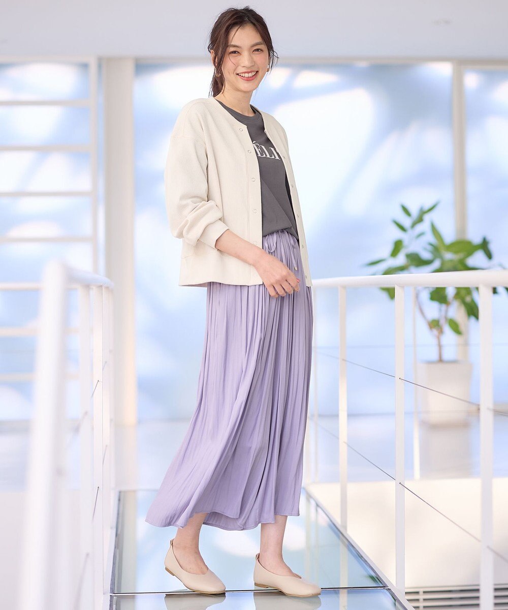 ANY リングドットボタンカーディガン 