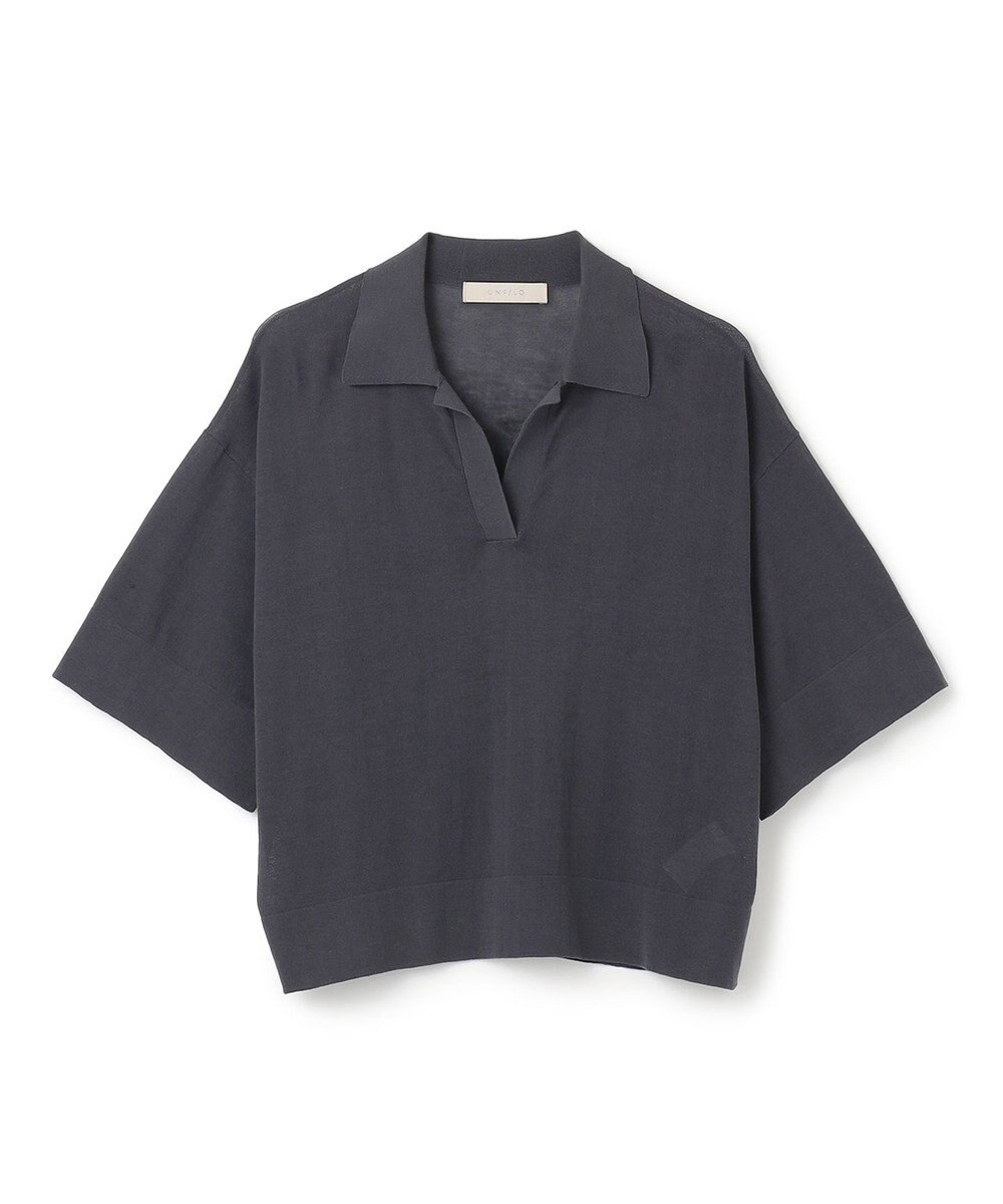 UNFILO フロスティコットン スキッパーニット 