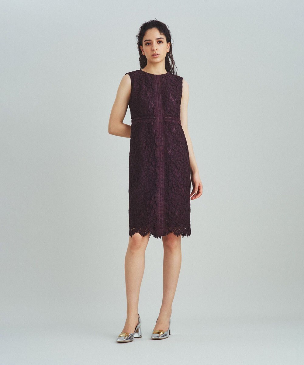 GRACE CONTINENTAL レースタイトドレス 