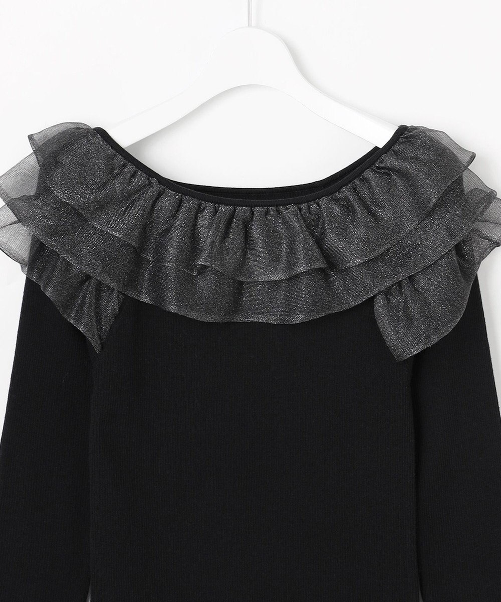 Feroux 襟フリル ニット 