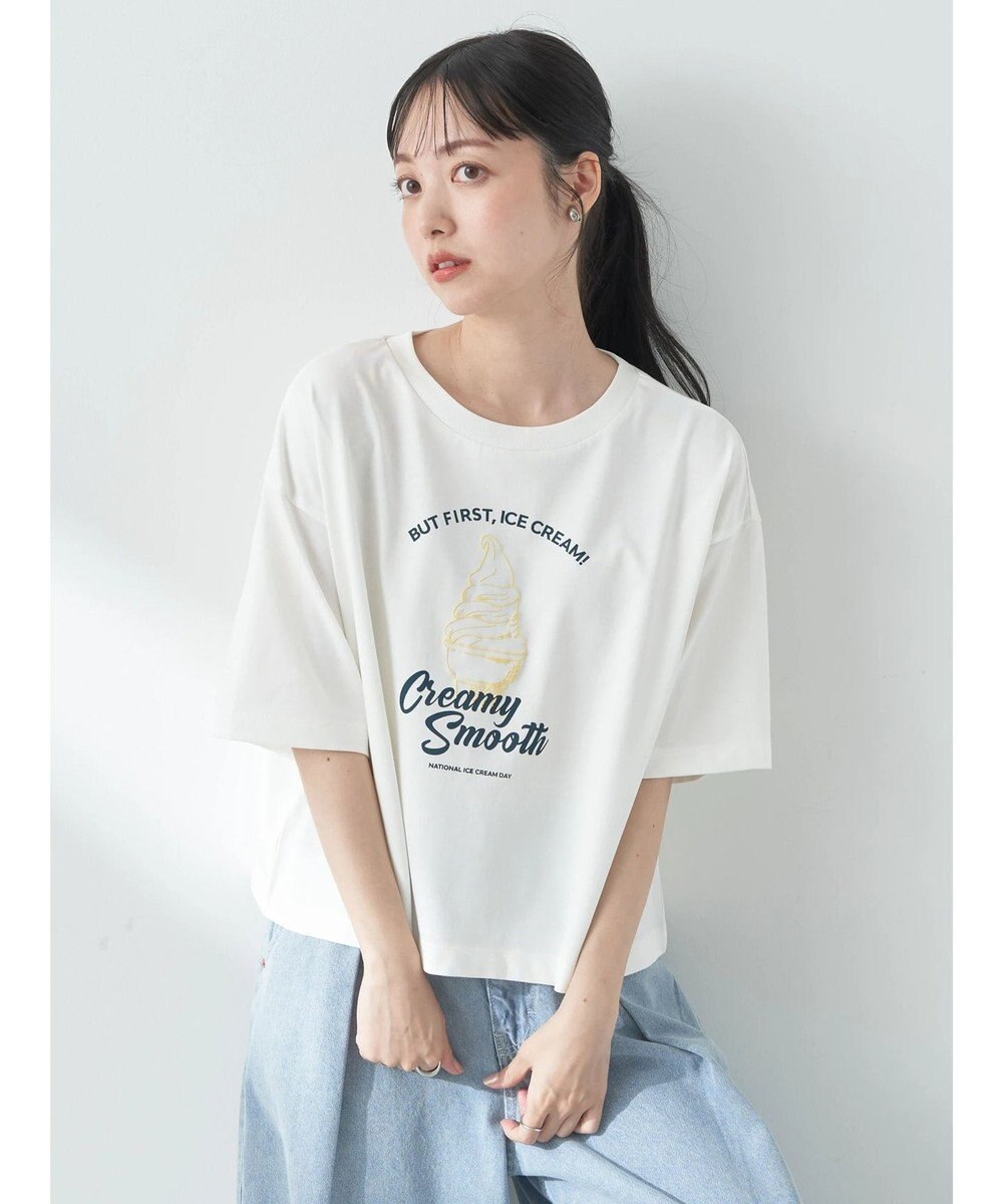 earth music&ecology ＩＣＥ　ＣＲＥＡＭ！　ショートＴ 