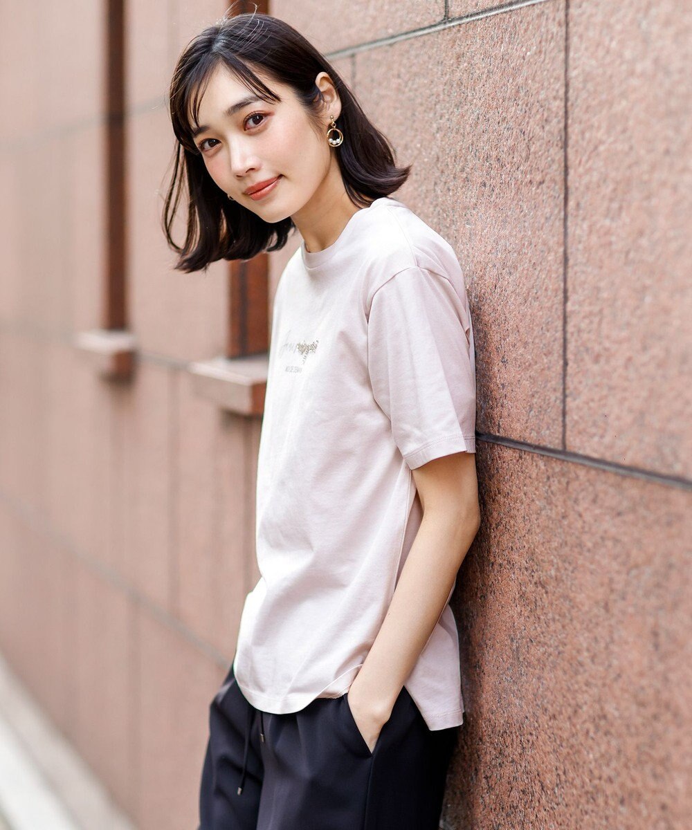 ANY SIS ビジュープリント Ｔシャツ 