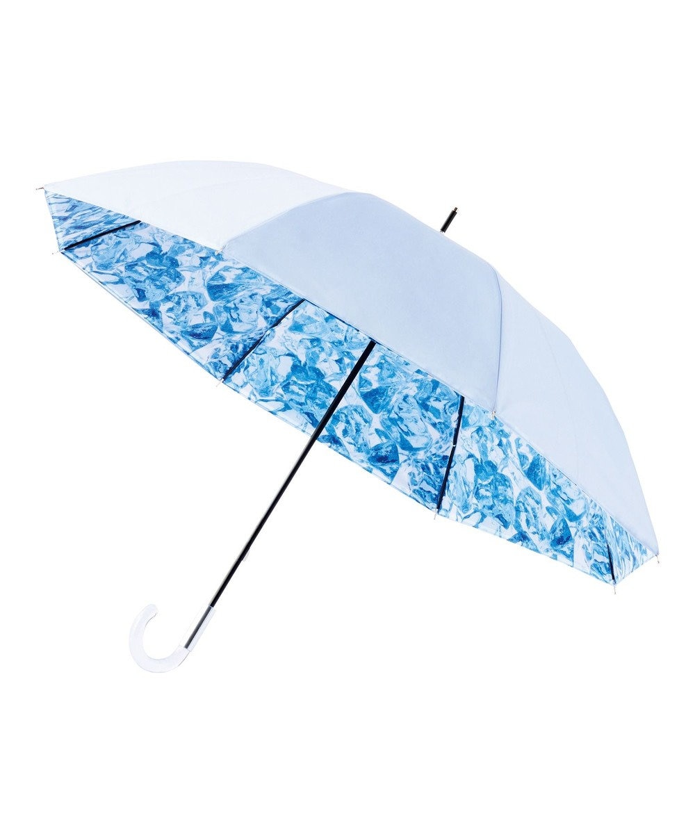 MOONBAT 断熱パラソル 晴雨兼用 氷 日傘 遮熱 遮光 UV ライトグレー