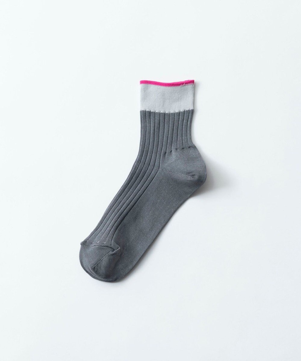 TRICOTE RIB LINE SHORT SOCKS／8×2リブラインショートソックス 