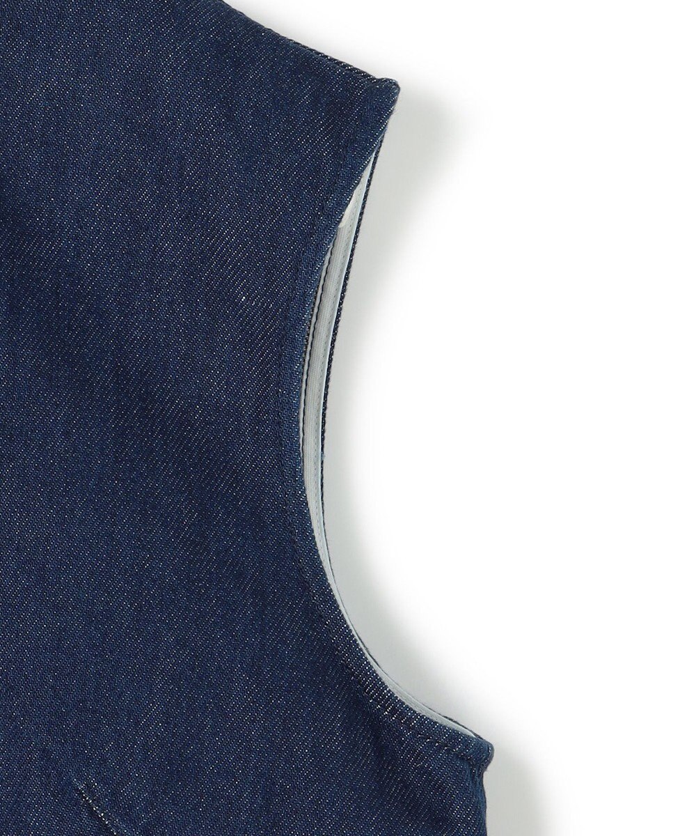 BEIGE， 【洗える・Oggi ８月号掲載】NAVIGLIO / ショート丈ノースリーブデニムブラウス 