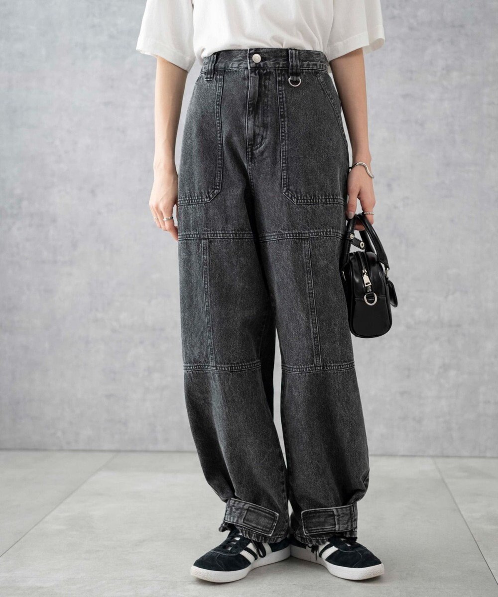 WEGO デニムベイカーステッチパンツ 