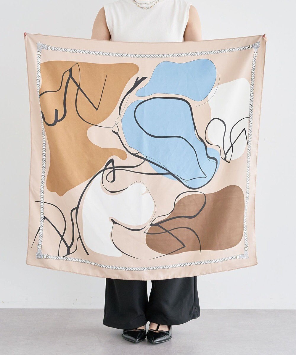 Green Parks ・モダンパターンスカーフ　９０×９０ 