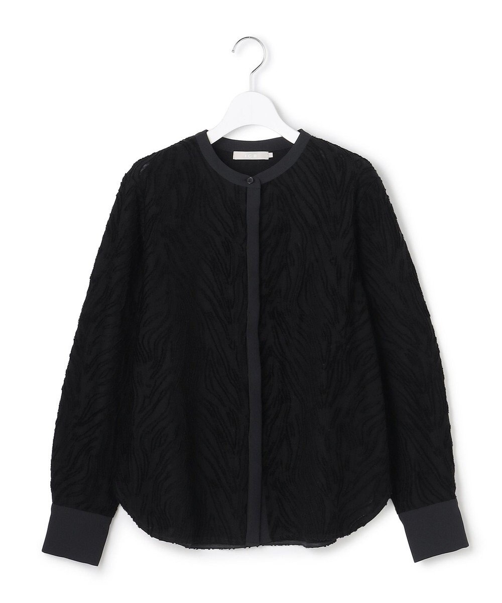 ICB L カットジャガードジャージー デザイントップス 