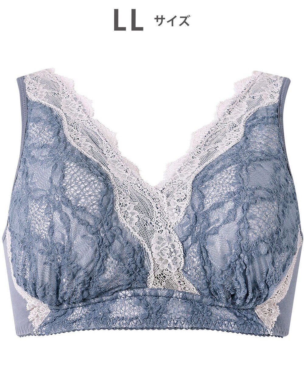 WACOAL 【ナイトアップブラ】 ノンワイヤー ナイトブラ 綿混 就寝時用 3Lまで対応 大きいサイズ レディース BXB168 /ワコール 