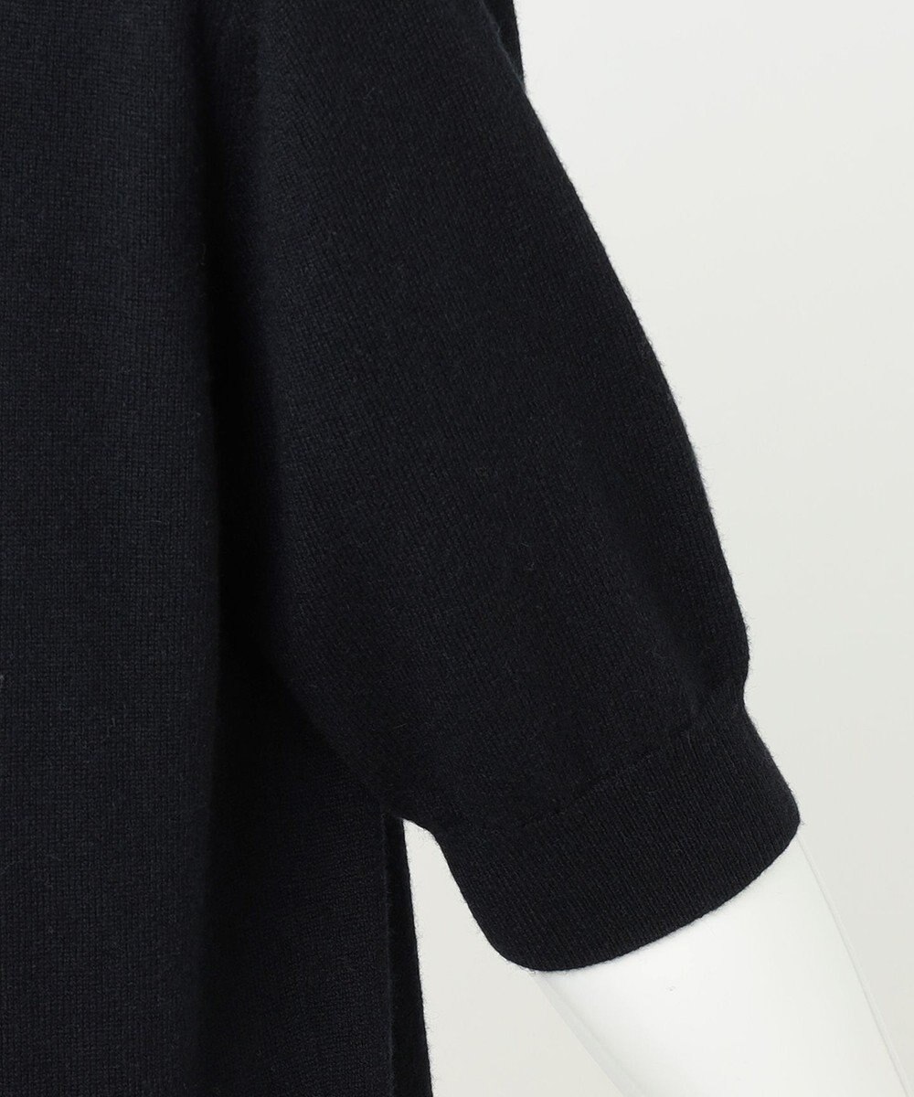 23区 【R(アール)】ウールカシミヤ 5分袖 タートルネックニット 