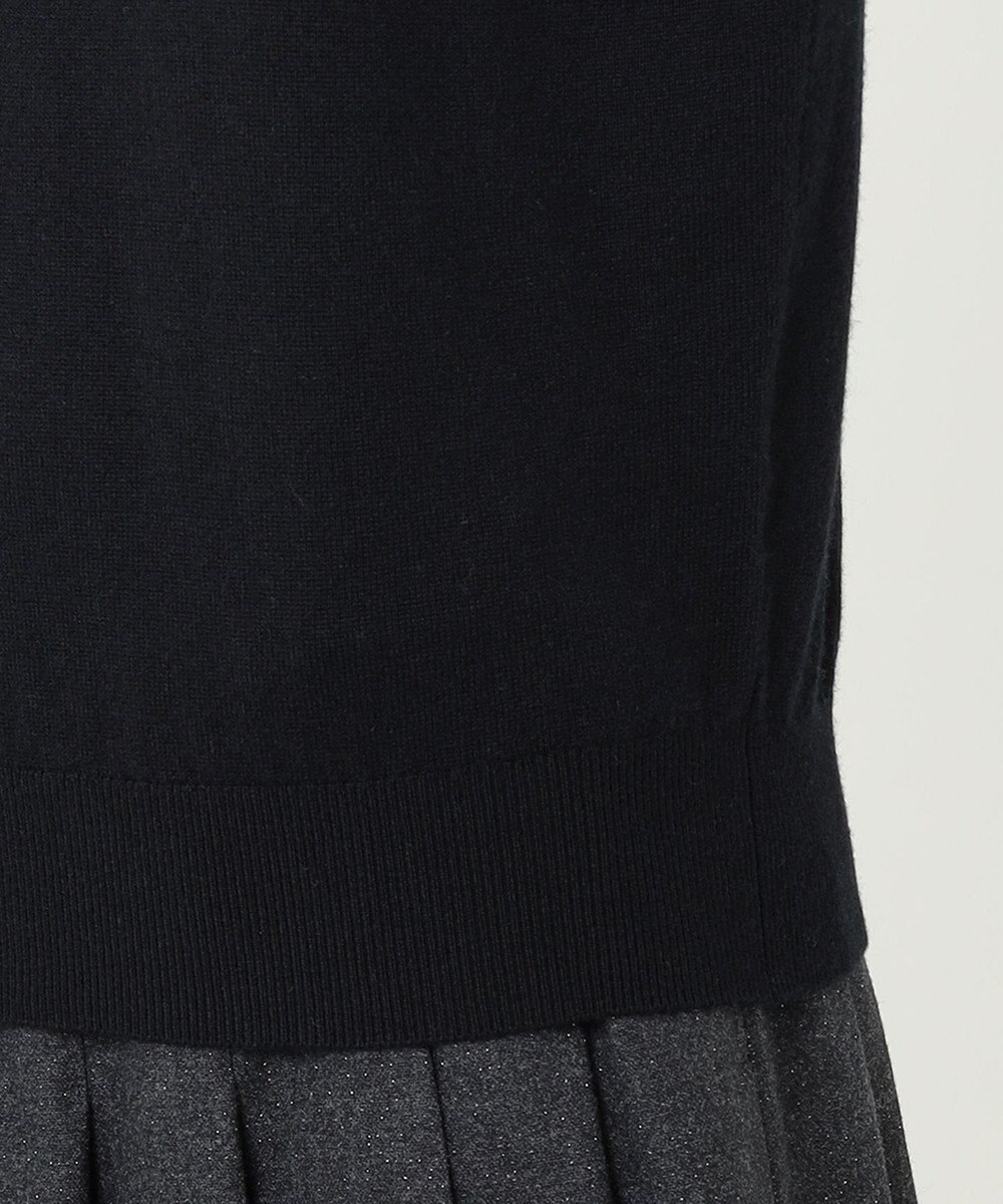 23区 S 【R(アール)】ウールカシミヤ 5分袖 タートルネックニット 