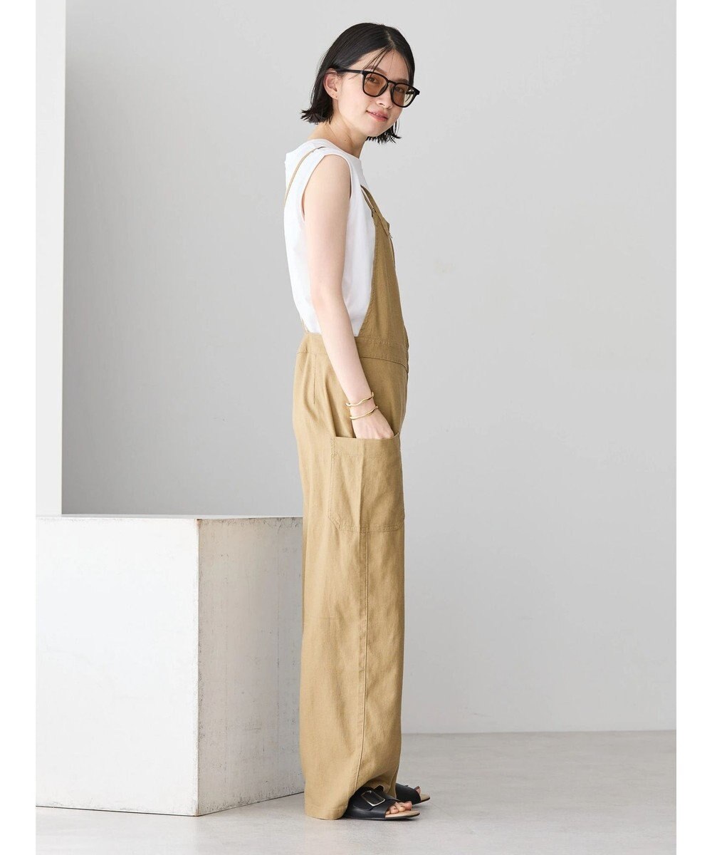 AMERICAN HOLIC リネンブレンドサロペットパンツ 