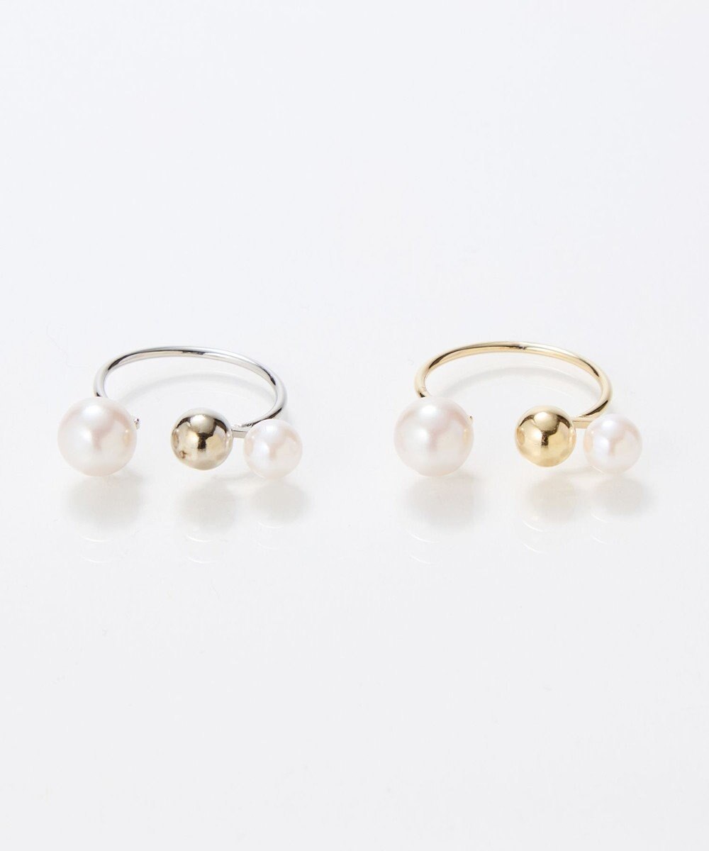 Phoebe 【金属アレルギー対応】ミックスドットリング　シルバー/ニッケルフリー/パール 