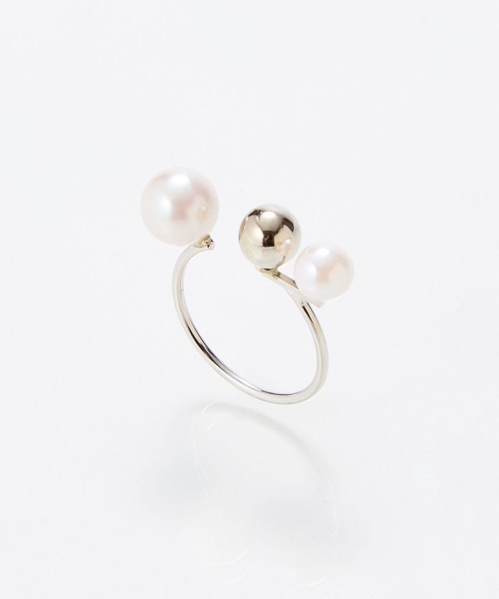 Phoebe 【金属アレルギー対応】ミックスドットリング　シルバー/ニッケルフリー/パール 