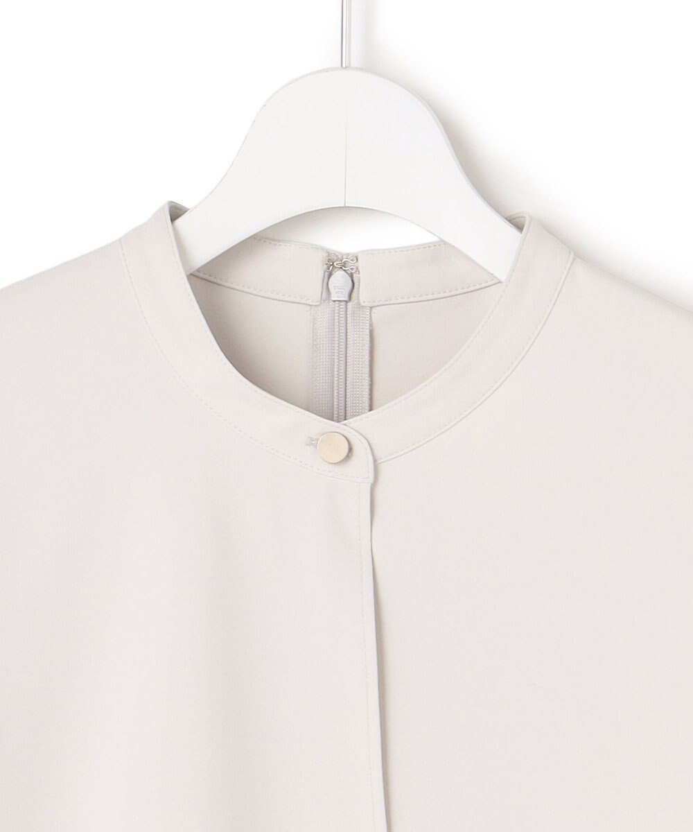 ICB L ストレッチジョーゼット ラッフルディテールブラウス 